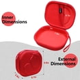 thumbnail image 2 of Estuche para Auriculares LTGEM para TOZO HT2 Serie Tune Rojo 21x17x7 cm, 2 of 8