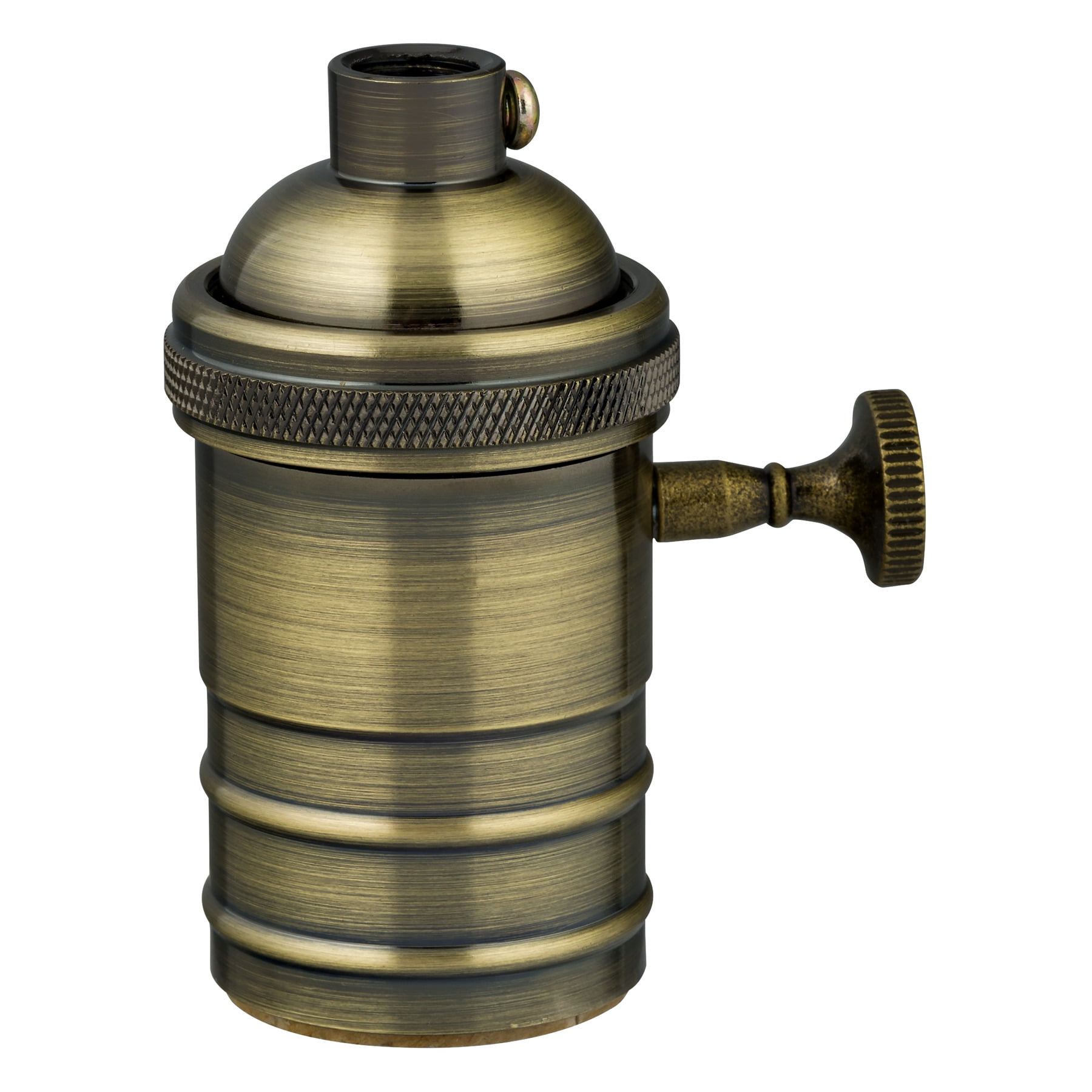 E26 Standard Base Light Socket Vintage Edison Brass, 1.0 CT Walmart