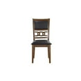 thumbnail image 6 of New Classic Furniture Gia Ebony Wood Dining Chair with PU Seat (Set of 4), 6 of 7