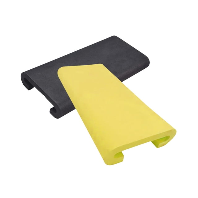 2 piezas de asiento de bote de dragón almohadilla u forma cómoda de asiento kayak de kayak protector de paleta para campamento para pescar en bote de amarillo negro