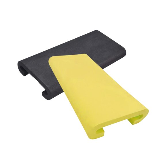 2 piezas de asiento de bote de dragón almohadilla u forma cómoda de asiento kayak de kayak protector de paleta para campamento para pescar en bote de amarillo negro