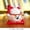 C, variant on 4.5" Maneki Neko Lucky Cat Ornament Ceramic Fortune Cat Statue Home Decorative