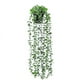 thumbnail image 1 of Zhuge 1 pieza de planta artificial, eucalipto falso, planta en maceta, pared de plantas, hogar, decoración de estantes interiores y exteriores (spray verde claro y blanco), 1 of 5