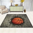 thumbnail image 3 of GZHJMY Basketball Embedded in Brick Wall Area Rug Living Room Rugs - 5'3" x4 Abstract Large Soft Indoor Washable Rug Low Pile Carpet for Bedroom Dining Room Office Carpet Runner, 3 of 5