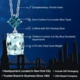 thumbnail image 2 of Gem Stone King 4.70 Cttw 925 Sterling Silver Sky Blue Simulated Aquamarine and London Blue Topaz Pendant Necklace for Women | Gemstone Birthstone | Cushion Cut: 10X8MM and 5MM | 18 inch Chain, 2 of 4