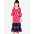 thumbnail image 6 of Ahhaaaa Kids Ethnic Cotton Jaipuri Printed Kurti with Sharara Set for Baby Girls, 6 of 22