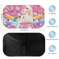 thumbnail image 2 of JoJo Siwa Sombrilla Solar para Auto - Protector de Parabrisas Plegable | Cortina Solar Delantero | Bloqueo UV y Aislamiento de Calor 133x73cm, 2 of 6