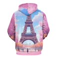 thumbnail image 3 of Eiffel Tower in Spring(1) (2)-2 3D Print Hoodie Men Women Autumn Thin Pullover Sweatshirt Vintage Streetwear Tops, 3 of 6