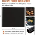 thumbnail image 5 of Fangsheng 100% Non-Stick Set of 5 BBQ Grill Mats - 15.7 x 13-Inch, Black, 5 of 6