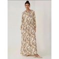 thumbnail image 3 of Floral Print Long Sleeve Viscose Maxi Dress, 3 of 6