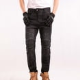 thumbnail image 5 of Ayfxijin Cargo Pants for Men Vintage Outdoors Fashion Kneepad Solid Casual Motorcycle Pocket Jeans Cargo Pants, 5 of 5