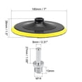 thumbnail image 2 of Unique Bargains 7-inch Hook and Loop Backing Pad Orbital Sander Polisher Polishing Sanding Pads with M14 Drill Adapter, 2 of 5