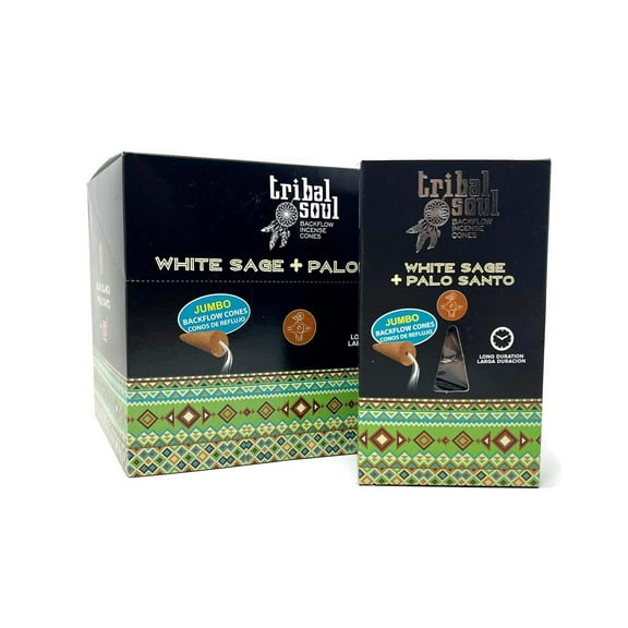 Tribal Soul - White Sage Palo Santo Backflow Incense Cones