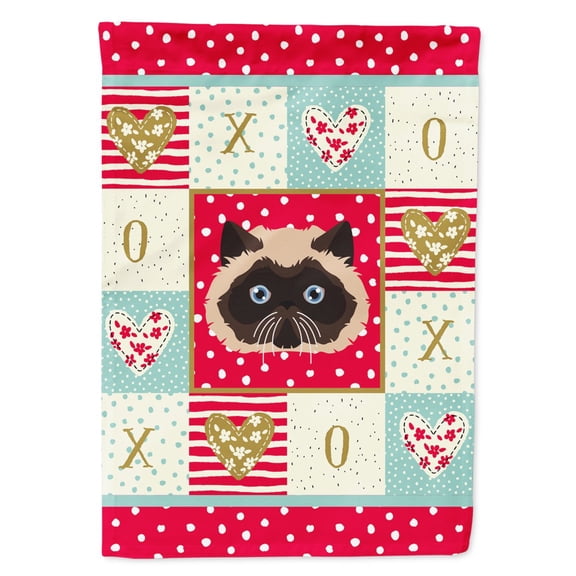 Colorpoint Persian Hymalayan Cat Garden Flag