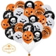 thumbnail image 1 of Paquete de 100 globos de Halloween, globos negros y naranjas, globos de látex para decoraciones de Halloween JAMW Sencillez, 1 of 5