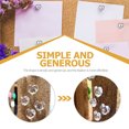 thumbnail image 2 of IFANLANDOR 100pcs Plastic Thumb Tacks for Bulletin Board Decorative Map Supply, 2 of 5