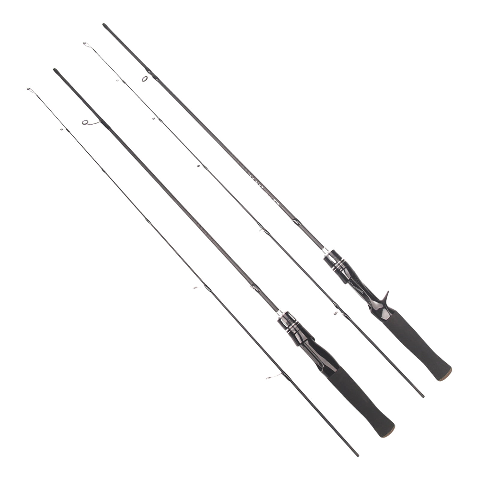 Carbon Fishing Rod Single Piece Light Weight Portable UL Fishing Rod Ergonomic Grip for Creek Environments