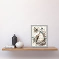 thumbnail image 2 of Blue Point Ragdoll Cat with Flowers Watercolour Illustration Artwork Framed Wall Art Print A4, 2 of 4