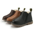 thumbnail image 3 of HsdsBebe Toddler Boys Girls Boots Waterproof Winter Snow Chelsea Booties Short Ankle Shoes, 3 of 6