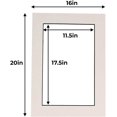 16X20 Mat For 12X18 Photo Precut Black With Black Picture Matboard
