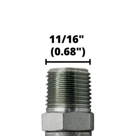 

1/2 x 120 Hydraulic Hose Assembly - Male x Male NPTF Pipe Thread Fittings Crimped (2-Wire 100R2AT)