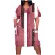 thumbnail image 1 of Vestido Corto de Verano Moda Grande Impresión de Manga Corta Cuello en V Bolsillo Mini Vestido para Casual Y Diario, 1 of 4