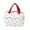 Red, variant on Lunch Bag Product Catalog Cute Quilted Floral Lunch Tote for Women Front Pocket Insulated for Work and Daily Use,27X19X1.5 cm,Brown