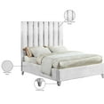 thumbnail image 2 of Enzo White Velvet Queen Bed-Color:White Velvet,Style:Contemporary, 2 of 6