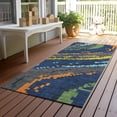 thumbnail image 3 of Addison Rugs Chantille Indoor/Outdoor Transitional Kids Navy Machine Washable Runner Rug, 2'3" x 7'6", 3 of 8