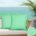 thumbnail image 2 of Fdelink Waterproof Pillows for Patio Couch Case Covers Vibrants Pillows Durable Decorative Outdoor Outdoor Throw Cushion Case Pillow Cases Mint Green, 2 of 6