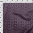 thumbnail image 3 of oneOone Velvet Dark Magenta Fabric Text Craft Projects Decor Fabric Printed By The Yard 58 Inch Wide, 3 of 5
