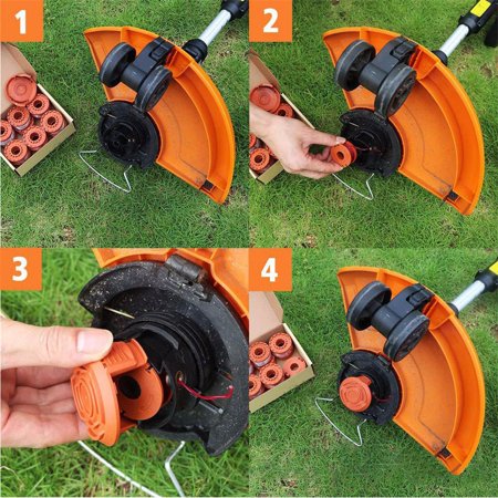 For Grass Trimmer Edger 10ft 6-pack For WORX WA0010 Replacement Spool (Best Line Trimmer Head)