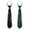 Black and Green, variant on 2 Pack Unisex Metal Chain Necktie Set – Pre-Tied Adjustable Black Tie for Uniforms, School & Formal Shirts, Durable Stainless Steel Accessory