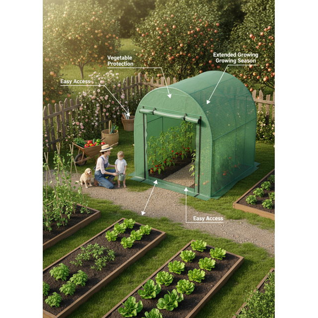 Mini Serre Verte avec Couverture Résistante aux UV pour Protection des Plantes de Jardin