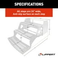 thumbnail image 4 of Lippert Black, 24", Steel RV Steps, 3-Step Manual, Anti-Slip Skid Tape, 4 of 6