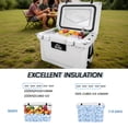 thumbnail image 5 of 50 Quart White Cooler, Ultra-light Insulated Ice Chest – Heavy-duty Hard Sh, 5 of 9