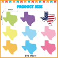 thumbnail image 2 of Notas adhesivas Gilprop con forma de Texas, 8 blocs, 240 hojas, 2 of 6