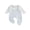 Blue, variant on BemeyourBBs Preemie Newborn Girl Spring Summer Fall Winter Clothes 0 3 6 Months Footed Romper Plaid Fake Two-Piece Long Sleeve Doll Collar Footie Jumpsuit