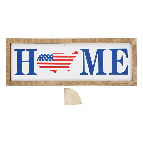 Patriotic Wood Sign Decor Independence Day Wooden Sign 4th of July Wood Sign