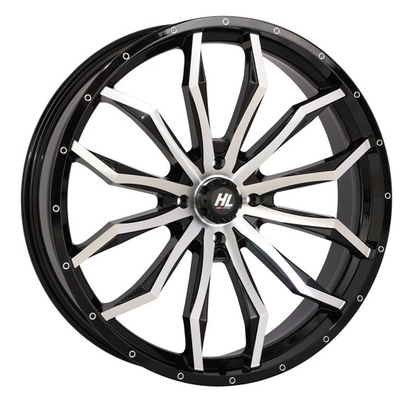 High Lifter by STI HL21 20x7 ATV/UTV Wheel - Gloss Black/Machined (4/156) 4 3