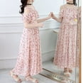 thumbnail image 5 of KAOOCXU Children Dress Girl Toddler Summer Floral Long Dresses For Older Kids Elegant Chiffon Dress（3-13Y） Elegant Cozy Daily Wear, 5 of 8