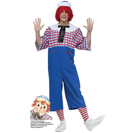 Mens Raggedy Andy Halloween Costume Size Standard