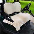 thumbnail image 2 of Golf Cart Seat Covers for 2 Seater,Beige Microfiber Cart Seat Towel Blanket,Retro Oil Painting Modern Abstract Art Aesthetics Absorbent NonSlip Bench Seats Protector for Golf Course 51"x31", 2 of 9