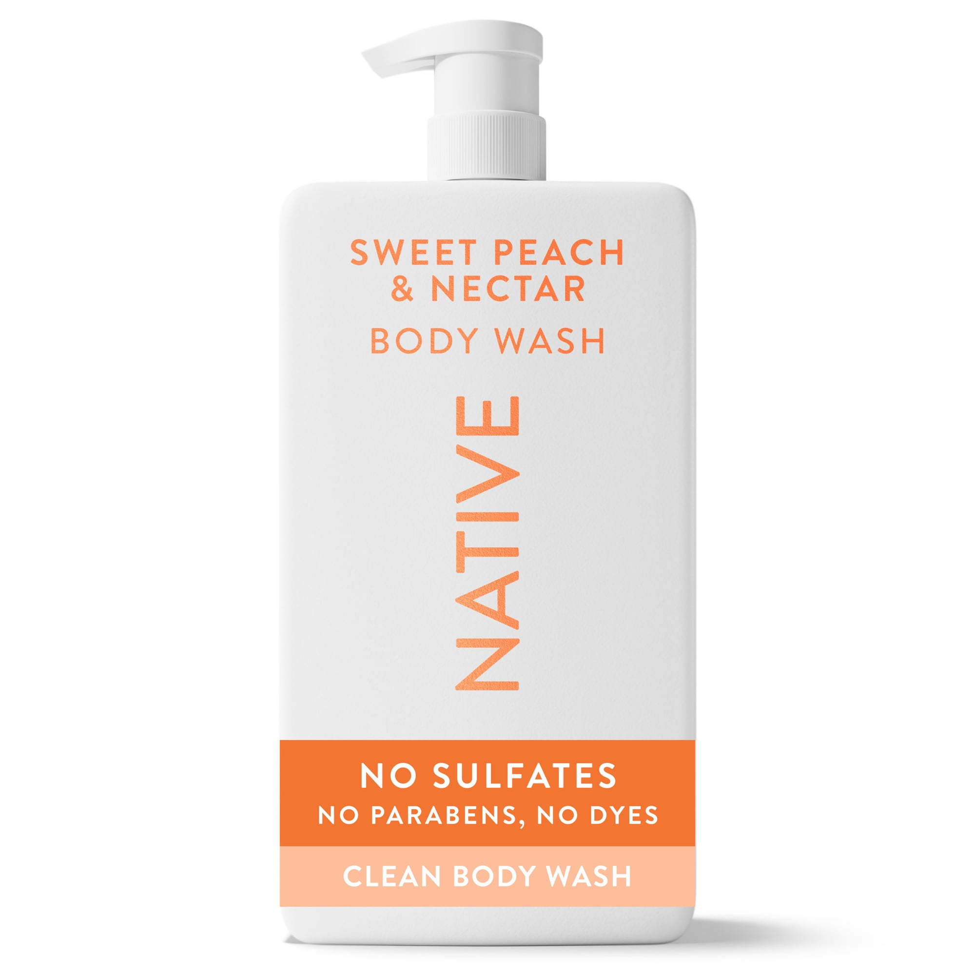 Native Body Wash, Sulfate Free, Sweet Peach & Nectar, 36 fl oz