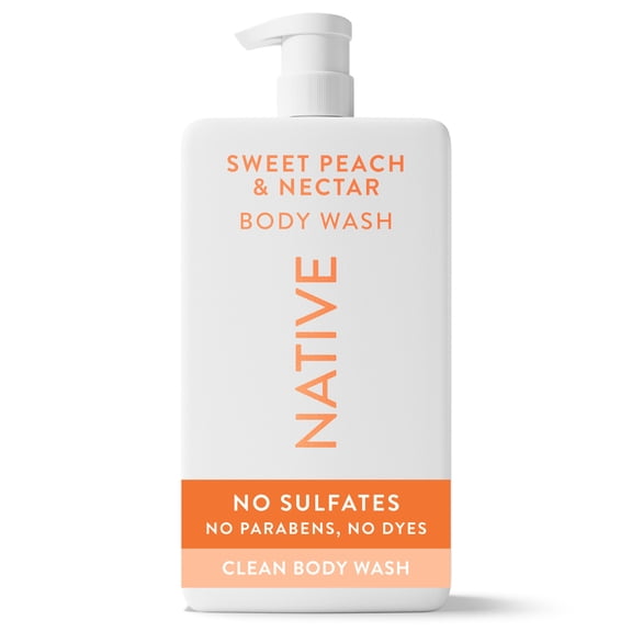 Native Body Wash, Sulfate Free, Sweet Peach & Nectar, 36 fl oz