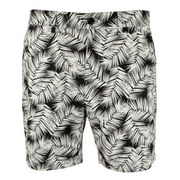 Men's Palm Print Poplin Shorts Blk 36