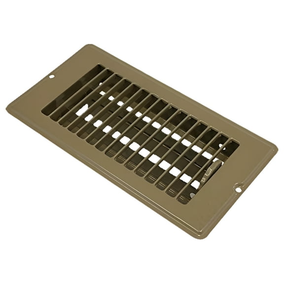 Continental Industries Mobile Home Brown Floor Registers 4 X 8 (4 Pack)