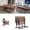 61IN-Walnut, variant on Conference Room Table, Folding Conference Table with wheels, Large Flip Top Mobile Training Table,Modern Rectangular Meeting Seminar Table for 6-8 People Office (47in,2)