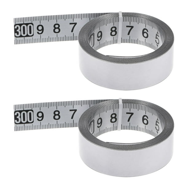2uds Autoadhesiva Métrica Cinta 300cm Métrica Cinta Medición Inoxidable ...