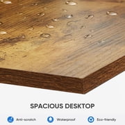 edx 44 inch Computer Desk Modern Writing Desk, Industrial Office Desk, Office Table for Small Spaces,Sturdy Laptop Table for Home Office, Rust